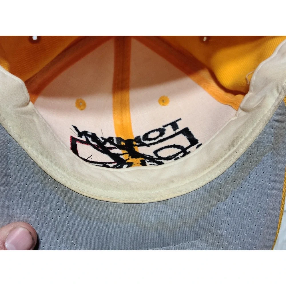 Tommy Hilfiger Acrylic Wool Fitted 7 3/8 Hat Spellout Embroidered Script H VTG